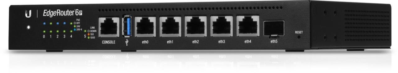EdgeRouter 6P, 6-Port Router, PoE Support