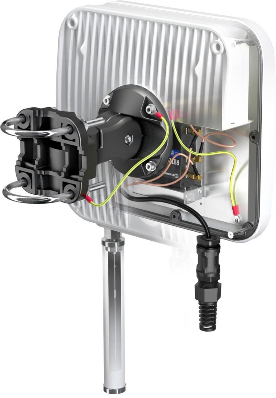 QuMax für RUT240/230, IP67 Outdoor Gehäuse mit LTE Richt- & WiFi Antenne