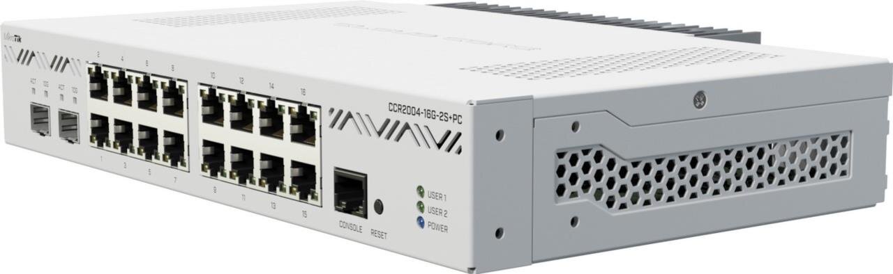 Cloud Core Router mit 4-Core CPU, 16x 1GB, 2x 10GB SFP+, Desktop