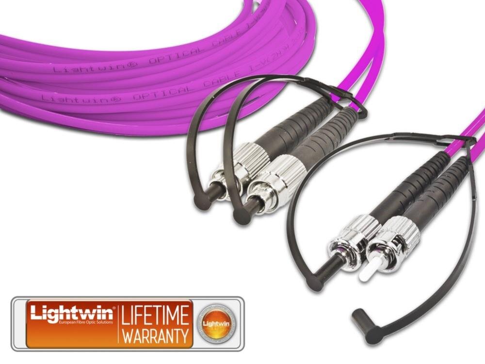 High Quality Duplex LWL Patchkabel, MM OM4, FC - ST 